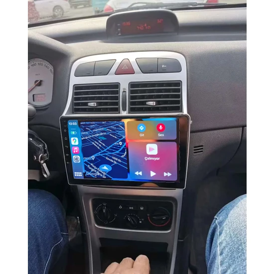 Conio Peugeot 307 2001-2008 Yıl Android Sürüm 13 Kablosuz Carplay Navigasyon Multimedya 9 Inç Ekran 2gb Ram 32GB Rom Hafıza