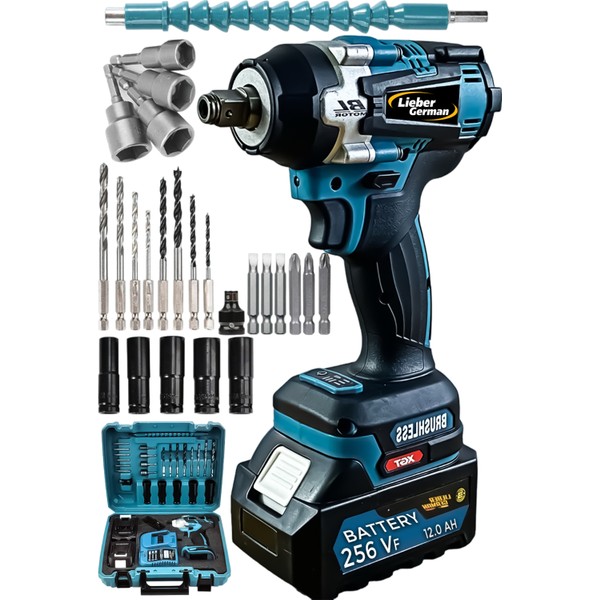 Lieber IX 256VF Çift Akülü 30 Parça Set Somun Sıkma Makinesi