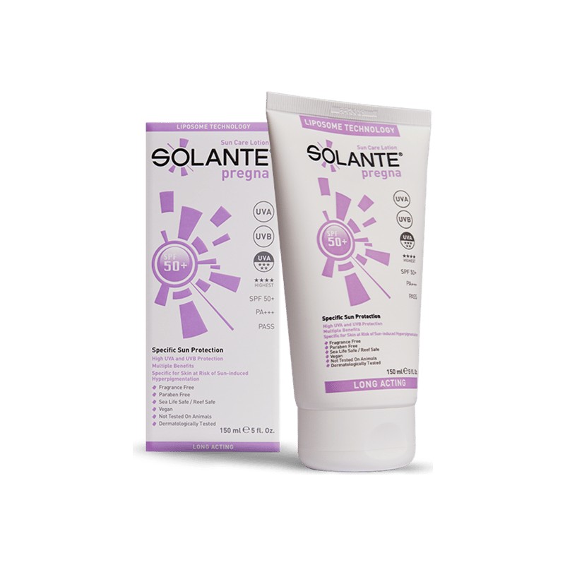 Solante Pregna Spf 50+ 150 ml Gebelik Dönemi Için Özel Güneş Koruma Kremi