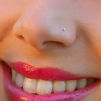 Heppii 925 Ayar Gümüş Mavi Taşlı Hızma Burun Piercing