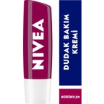NIVEA Böğürtlen Dudak Bakım Kremi  ve Dudak Parlatıcısı 4,8gr,24 Saat Nem,hafif Bordo Işıltı,doğal Yağlar ile Dudak Bakımı
