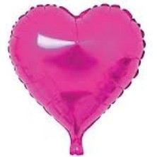 Kidspartim Kalp Fuşya 18 Inç Folyo Balon
