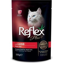 Reflex Plus Pouch Kuzulu Yetişkin Kedi Konserve Maması 100 gr