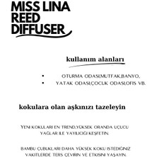 Miss Lina White Angel Bambu Çubuklu Oda Kokusu 50 ml