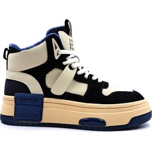 Guja 358S Bilekli Siyah Bej Kadın Sneaker Spor Ayakkabı
