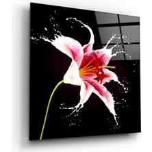 Miray Life Çiçek Cam Tablo