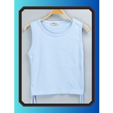 Edoy Yandan İpli Bağcıklı Pamuklu Büzmeli Body