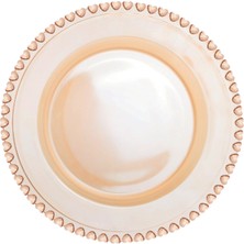 Karaca Glory Cam Amber Servis Tabağı 19 cm