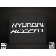 Çakır Grup Hyundai Accent Era Kasa Bagaj Yazısı Orjinal Boyut Yüksek Kalite