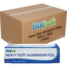 Burpak Heavy Duty Alüminyum Folyo 30cm x 150m 6 Adet (Koli)