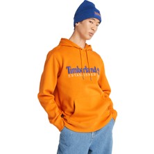 Timberland Ls 50TH Anniversary Est. 1973 Erkek Turuncu Kapüşonlu Sweatshirt