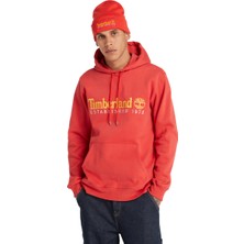 Timberland Ls 50TH Anniversary Est. 1973 Erkek Turuncu Kapüşonlu Sweatshirt
