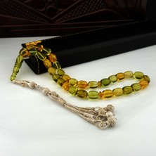 Tesbih Sepetim Büyük Boy Kapsül Kesim Kazaz Püsküllü Orjinal Damla Kehribar Tesbih