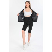F&W Fit Women Sauna Agraflı Şort ve Yarım Kol Body