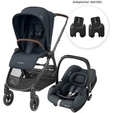 Maxi-Cosi Street-Cabriofix I-Size Ekstra Portbebeli Çift Yönlü Seyahat Sistem Bebek Arabası Essential Graphite