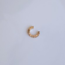 Heppii Ince Taşlı Earcuff Taşlı Sıkıştırma Kıkırdak Küpesi
