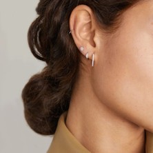 Heppii 6 mm Silver Cerrahi Çelik Düz Halka Tragus Piercing Helix Kıkırdak Rook Daith