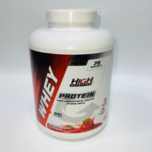 High Whey Protein Tozu 2280 gr Çilek Aromalı Protein Tozu 24 Gram Protein Kas Güç 76 Servis Shaker Hediyeli