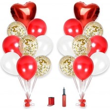 Kidspartim Özel Kalpli Balon Seti