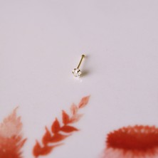 Heppii Cerrahi Çelik Gold Renk Çelik Yıldızlı Burun Piercing  Yıldızlı Hızma