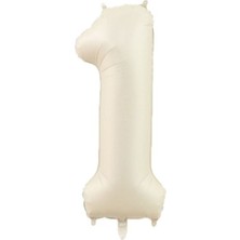 1 Rakam Krem Folyo Balon 80 cm