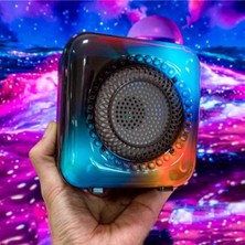 Mtl Işıklı Bluetooth Hoparlör Kablosuz Ses Bombası Yüksek Ses Speaker Radyolu Rgb