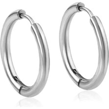 Heppii 10 mm Cerrahi Çelik Küçük Halka Küpe Silver Renk