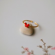 Heppii Minik Kelebek Ayarlanabilir Yüzük Eklemm Yüzüğü