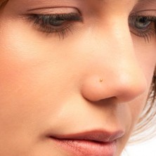 Heppii 925 Ayar Gümüş Top Hızma Arkası Düz Gold