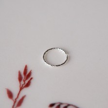 Heppii 925 Ayar Gümüş Burgu Halka Hızma Burun Piercing 10 mm