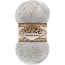 Alize Angora Gold Melanj Açık Gri El Örgü Ipliği