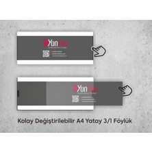 Yönline Kapı ve Duvar Tipi Kolay Değiştirilebilir A4 1/3 Föylük
