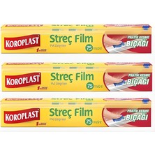 Koroplast Streç Film 75 Metre + Kesme Bıçağı 3'lü