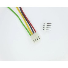 Sanec 5,08MM 4 Pin Kablolu Konnektör Takım 10CM - 1,00MM - Çift Taraflı