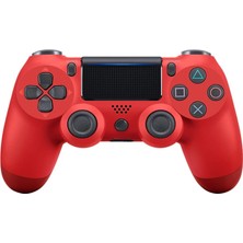 Blue İnter Ps4 Kırmızı  Doubleshock Wireless Gamepad Joystick Kablosuz Ps4 Oyun Kolu