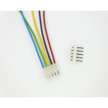 Sanec 5,08MM 5 Pin Kablolu Konnektör Takım 10CM - 1,00MM - Çift Taraflı