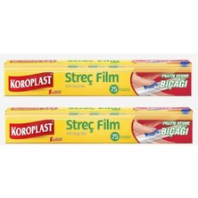 Koroplast Streç Film 75 Metre + Kesme Bıçağı 2'li