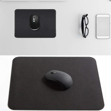 Soillium Baskısız Silinebilir Mouse Pad Fare Altlığı Orta Boy 20X25CM  Siyah Oyuncu Laptop Bilgisayar Klavye Mouse Altlığı