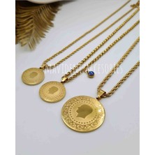 Mavi Deniz Accesories Mavidenizaccesories Çelik Kolye Çeyrekli Kolye Burgu Kolye Çelik