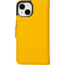 Lemonfoni Hakiki Deri Iphone 15 Modelleri Için Kablosuz Şarj Uyumlu Cüzdanlı Telefon Kılıfı