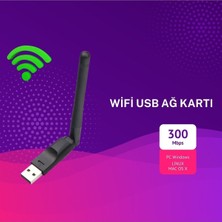 Electrimax 300 Mbps Uyumlu  Antenli Wireless Adaptör Wifi Alıcı