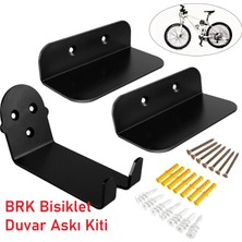BRK Robotics Brk Bisiklet Duvar Askı Seti Model-1 Bisikletlerinizi Pedalından Duvarınıza Asmanıza Yarayan Teker Braketleri Ilede Duvarınıza Zarar Vermesini  Önleyen  Özel Tasarım