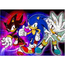 Bedeko Ahşap Mdf Puzzle Yapboz Sonic 255 Parça 35*50 cm