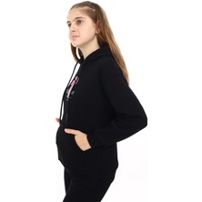 Angelos Girls Kız Çocuk Kanguru Cepli Kapüşonlu Sweatshirt Hoodie  7-13 Yaş LX278