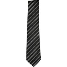 1001 Kravat Çift Çizgili Klasik Kravat