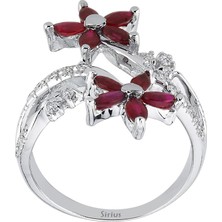 Sirius Pırlanta ve Markiz Kesim Yakut Taşlı Yüzük 0408R0010