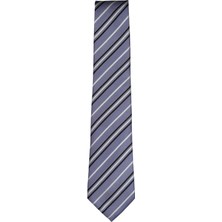 1001 Kravat Çizgili Klasik Kravat