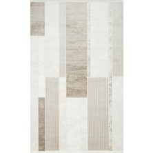 Eko Halı Lagos Lgs 18 Cream Beıge Xw Hav Toz Vermez Modern Desenli Makine Dokuması Halı