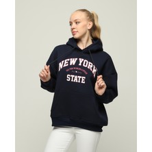 Owut Collection Kalın Polar Kapüşonlu Oversize/geniş Kalıp Örme Sweatshirt