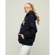 Owut Collection Kalın Polar Kapüşonlu Oversize/geniş Kalıp Örme Sweatshirt